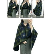 Wozhidaoke Throw Blanket Lady Multifunction Doublelayer Tartan Plaid Blanket Scarf Wrap Shawl Winter Warm B Heated Blanket Weighted Blankets for Adults B 24*18*9 B